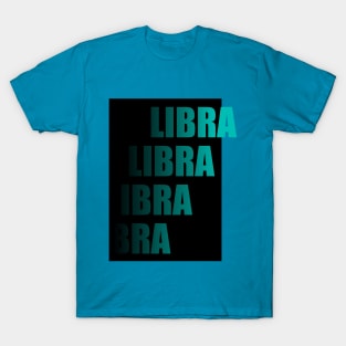 Libra Text Design T-Shirt